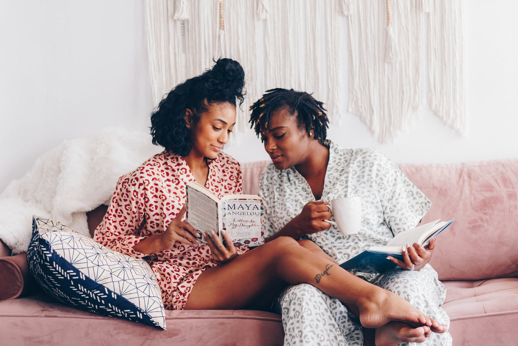 Leopard Pajama Modal Set in Cream + Sage