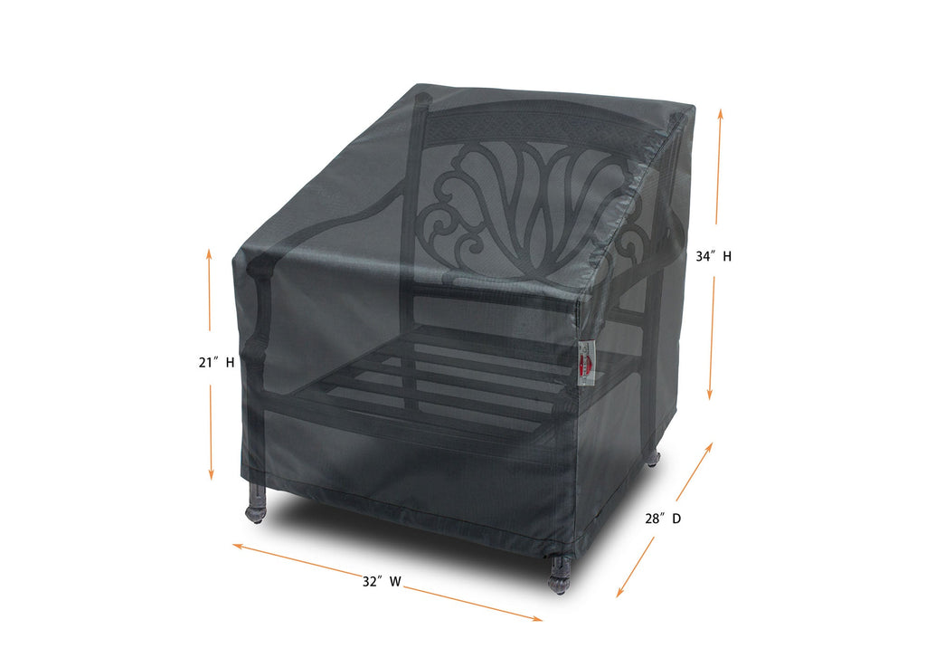 Chair Cover Medium - 32" W x 28" D x 21''/34" H - Mercury